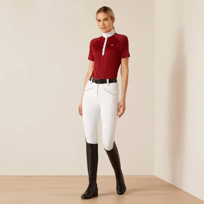 Women English Riding Ariat Showstopper 30 Show Shirt Sundried Tomato Women English Riding Ariat Showstopper 30 Show Shirt Sundried Tomato