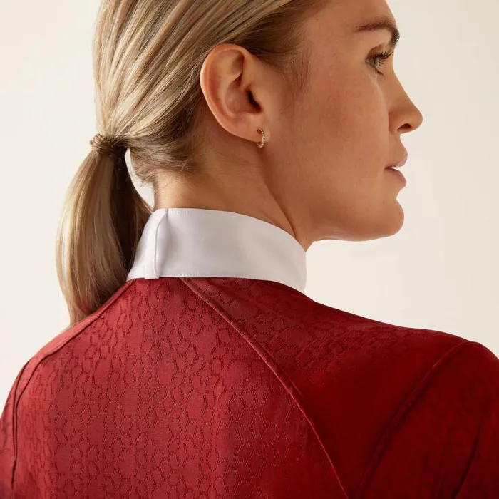 Women English Riding Ariat Showstopper 30 Show Shirt Sundried Tomato Women English Riding Ariat Showstopper 30 Show Shirt Sundried Tomato