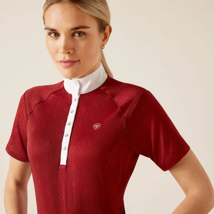 Women English Riding Ariat Showstopper 30 Show Shirt Sundried Tomato Women English Riding Ariat Showstopper 30 Show Shirt Sundried Tomato