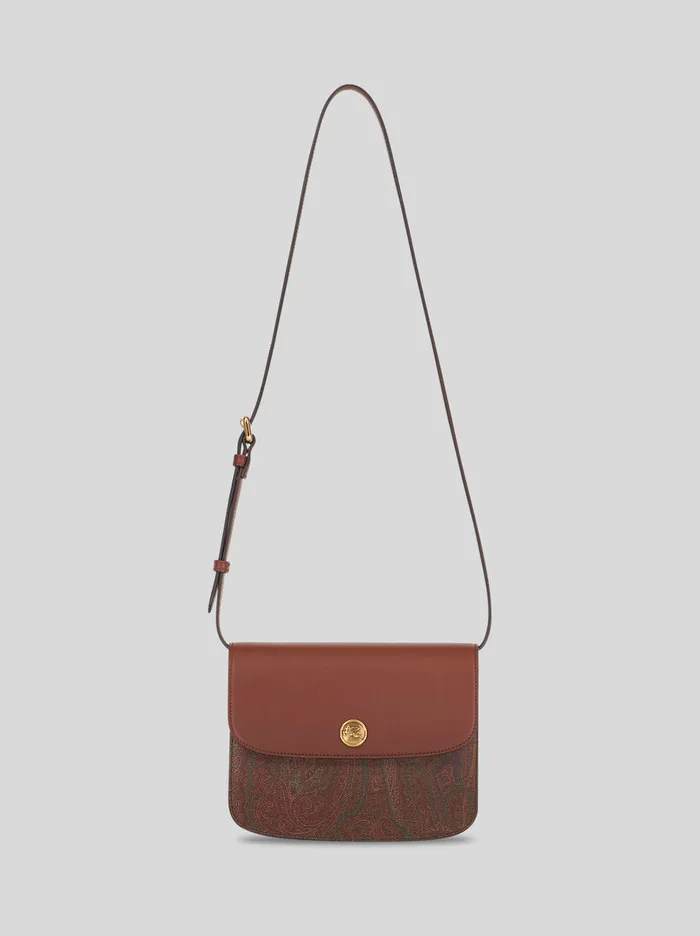 Women Etro Cross Body Bags Large Essential Bag Brown