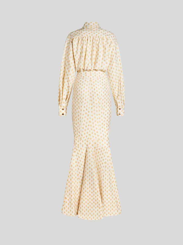 Women Etro Dresses Jacquard Shirt Dress White