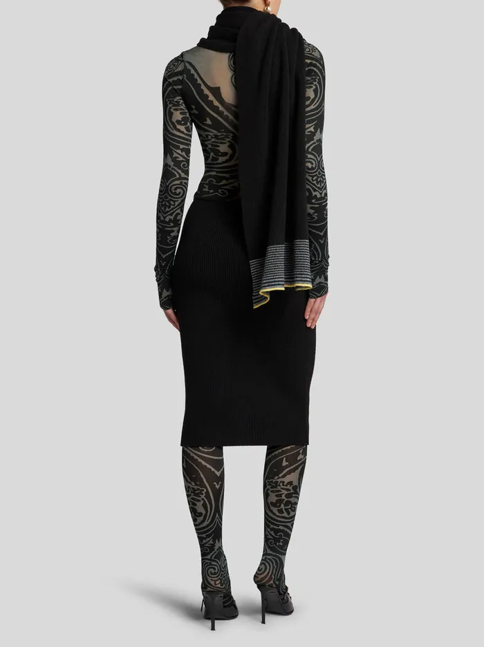 Women Etro Dresses RibKnit Dress Black