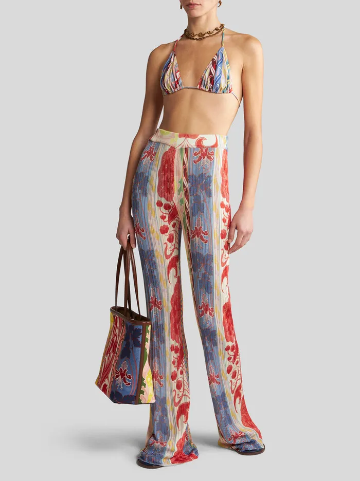 Women Etro Knitwear Summer Knit Trousers Multicolour