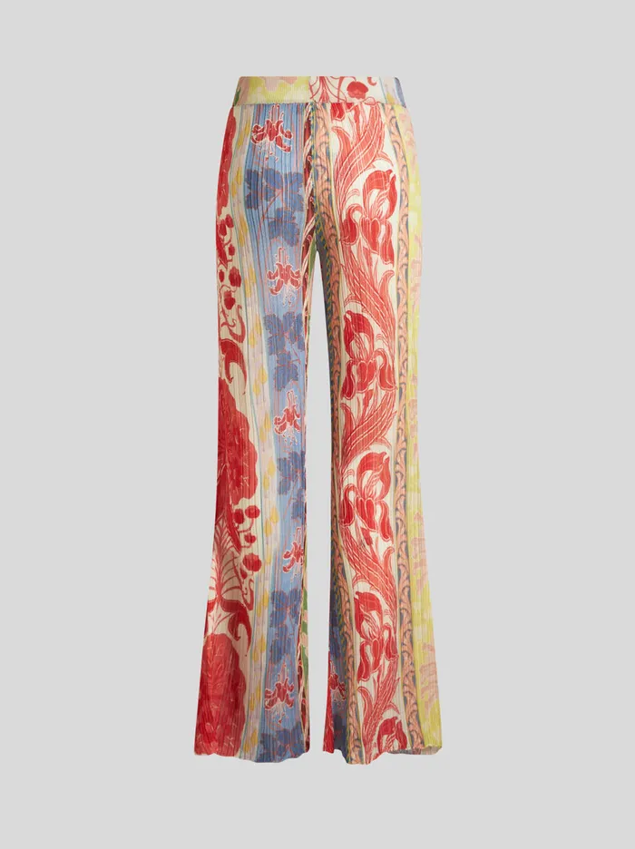 Women Etro Knitwear Summer Knit Trousers Multicolour