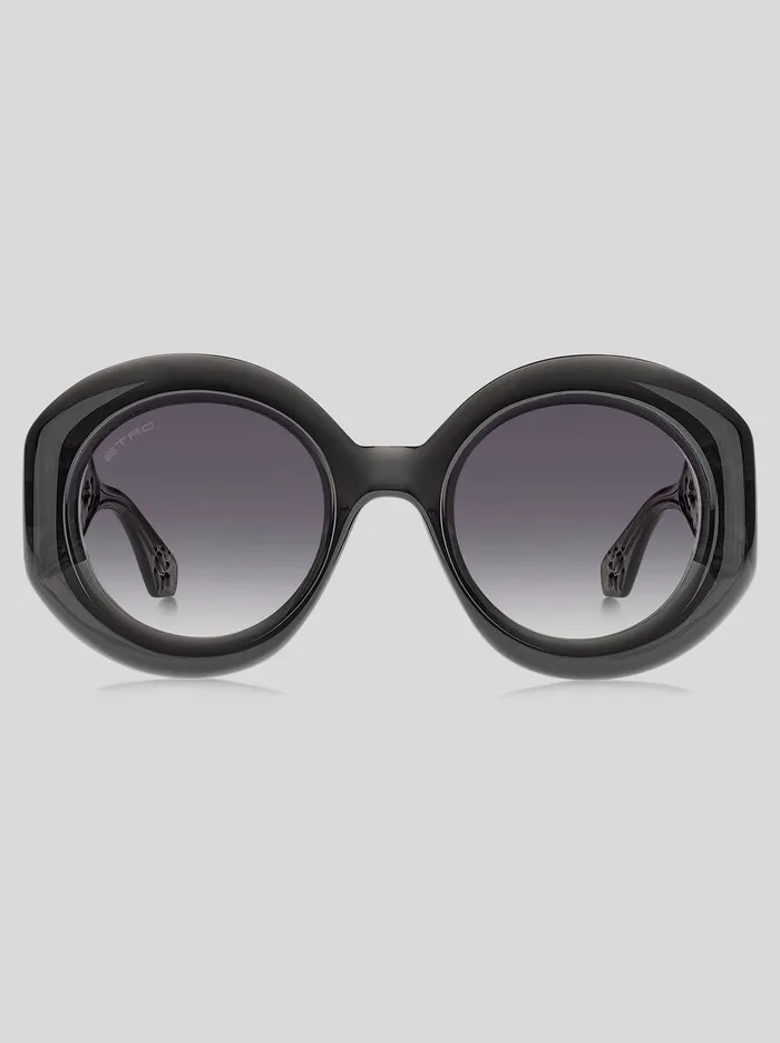 Women Etro Sunglasses Paisley Sunglasses Grey