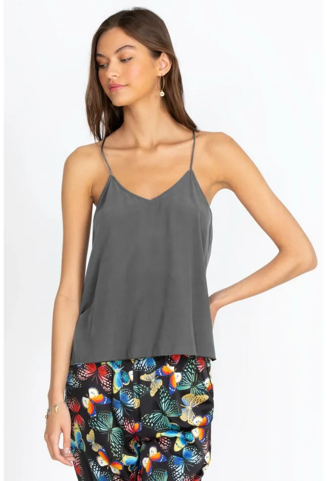 Women Etta Cami Top Fog Johnny Was Slips and Camis