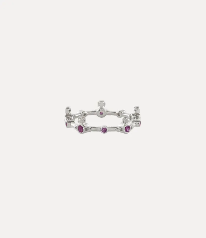 Women Felicia Ring Platinumdarkwinecz Vivienne Westwood Rings Women Felicia Ring Platinumdarkwinecz Vivienne Westwood Rings