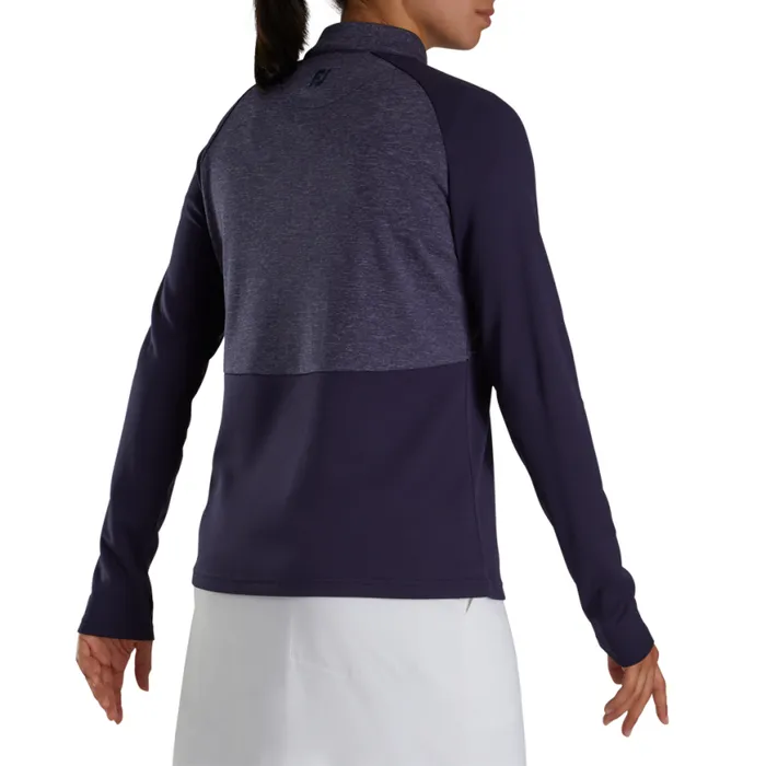 Women FootJoy Base MidLayers Heather Block HalfZip MidLayer Navy Women FootJoy Base MidLayers Heather Block HalfZip MidLayer Navy