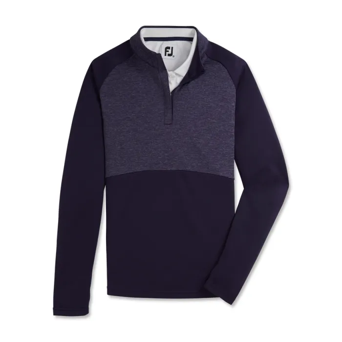 Women FootJoy Base MidLayers Heather Block HalfZip MidLayer Navy Women FootJoy Base MidLayers Heather Block HalfZip MidLayer Navy
