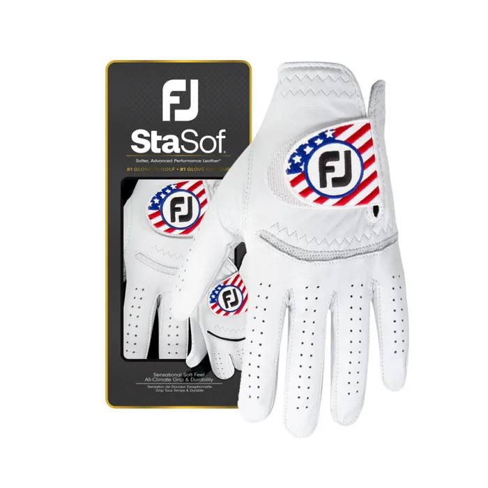 Women FootJoy Performance StaSof Flag White