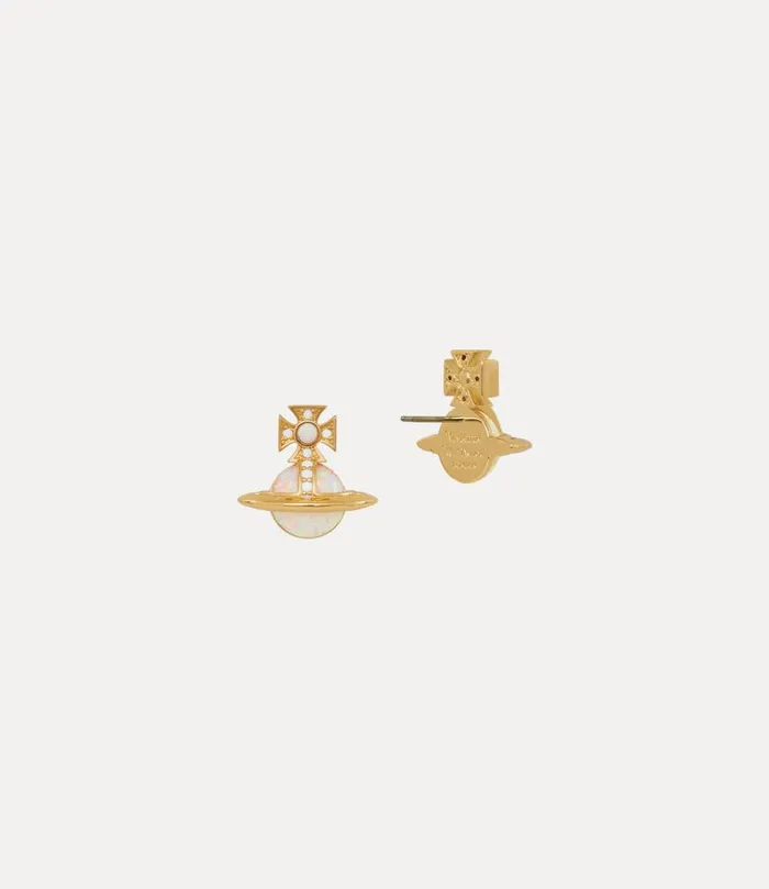 Women Franca Earrings Goldmilkywhiteczwhitesyntheticopal Vivienne Westwood Earrings Women Franca Earrings Goldmilkywhiteczwhitesyntheticopal Vivienne Westwood Earrings