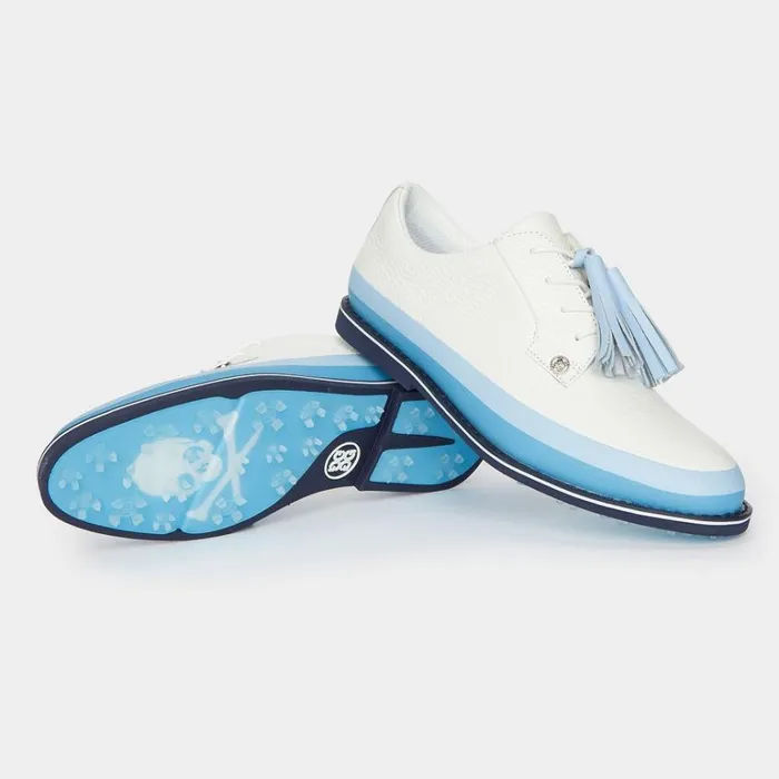 Women GFORE Blue White Tassel Tuxedo Gallivanter Golf Shoes