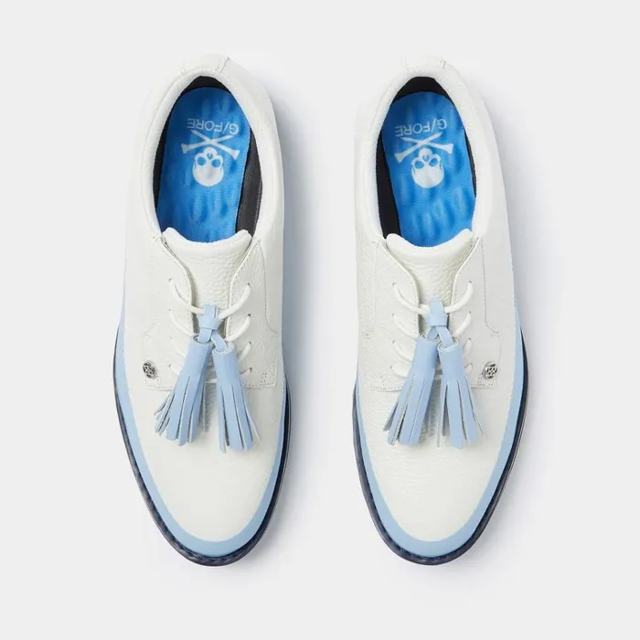 Women GFORE Blue White Tassel Tuxedo Gallivanter Golf Shoes