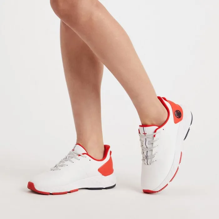 Women GFORE Orange White Contrast Accent Mg4 Golf Shoes