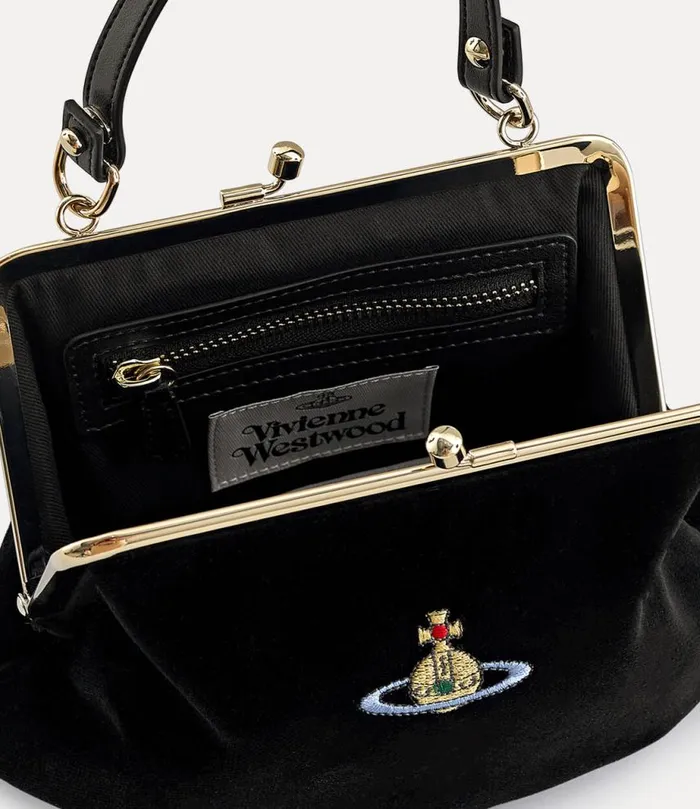 Women Granny Frame Purse Black Vivienne Westwood Handbags