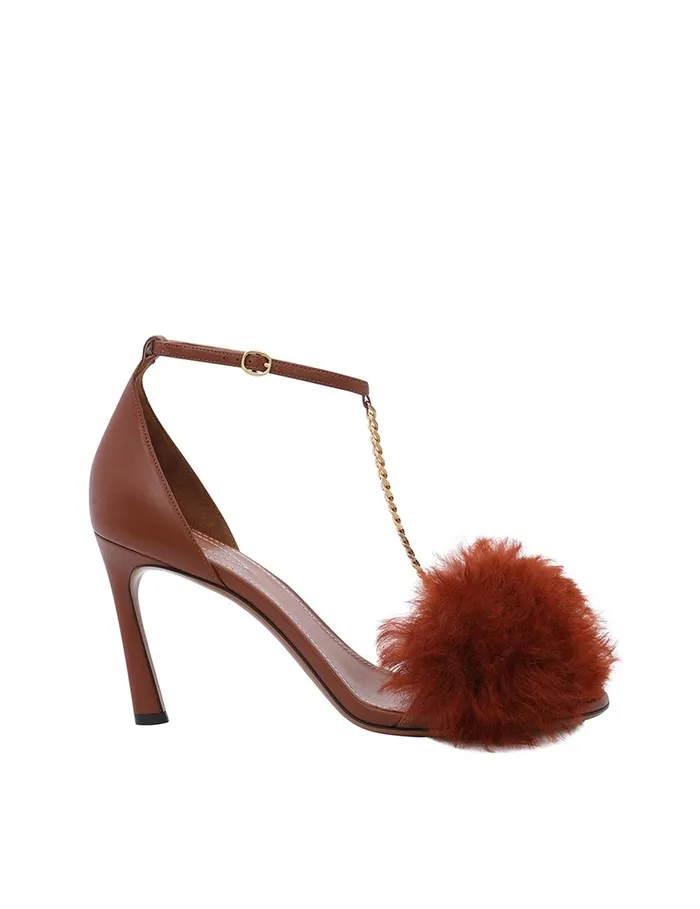 Women Heeled Sandals Zimmermann Bell Sandal 85 Rust