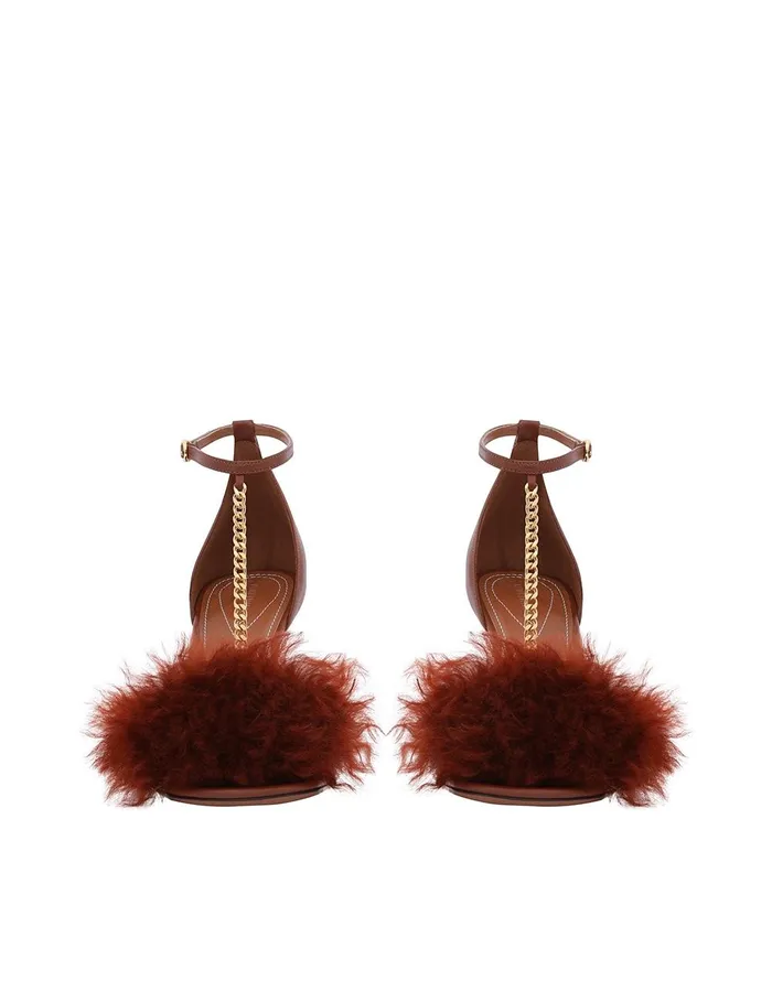 Women Heeled Sandals Zimmermann Bell Sandal 85 Rust