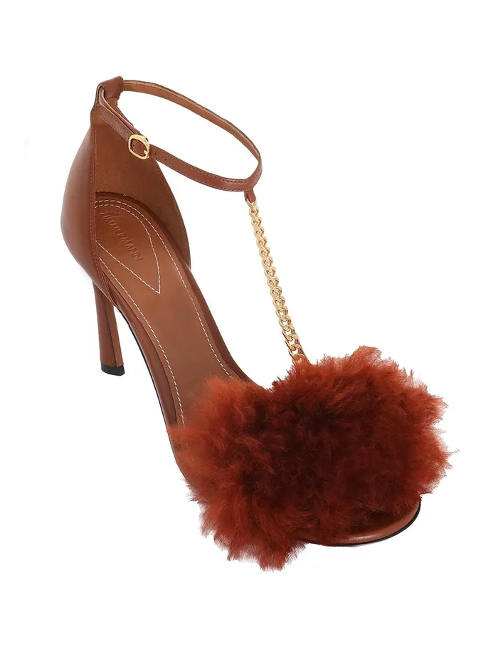 Women Heeled Sandals Zimmermann Bell Sandal 85 Rust