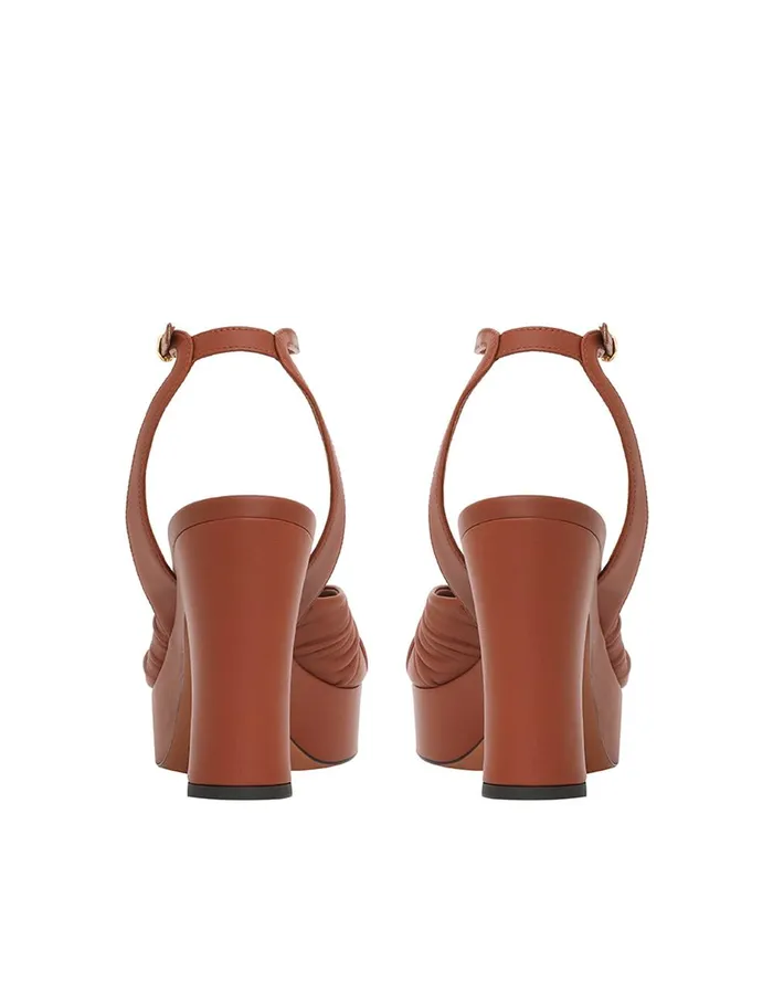 Women Heeled Sandals Zimmermann Gleam Sandal 120 Tan