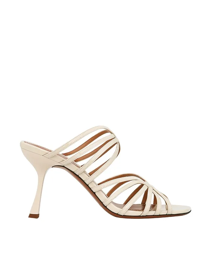 Women Heels Zimmermann Aura Mule Sandal 85 Vanilla