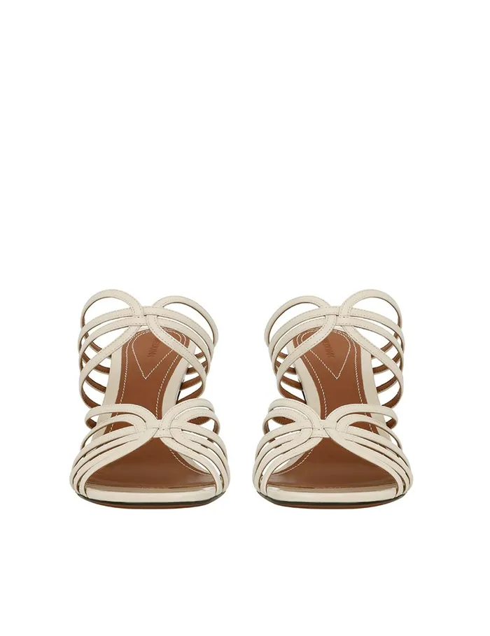 Women Heels Zimmermann Aura Mule Sandal 85 Vanilla