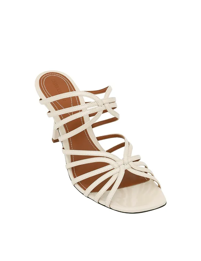 Women Heels Zimmermann Aura Mule Sandal 85 Vanilla