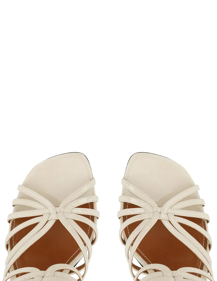 Women Heels Zimmermann Aura Mule Sandal 85 Vanilla
