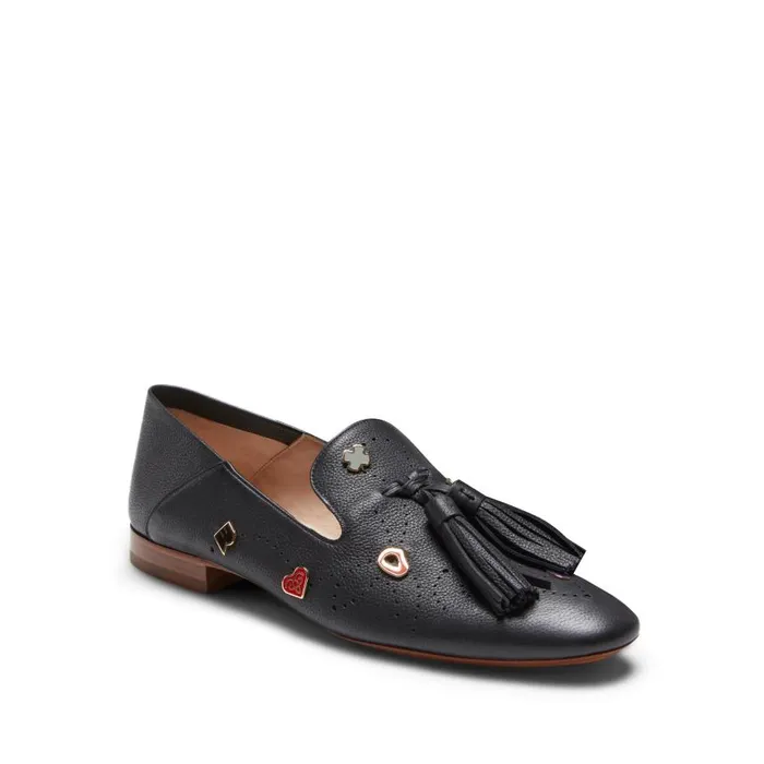 Women Hobo Charms Slipper Black Fratelli Rossetti Slip On