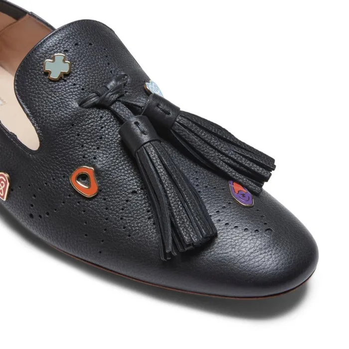 Women Hobo Charms Slipper Black Fratelli Rossetti Slip On Women Hobo Charms Slipper Black Fratelli Rossetti Slip On