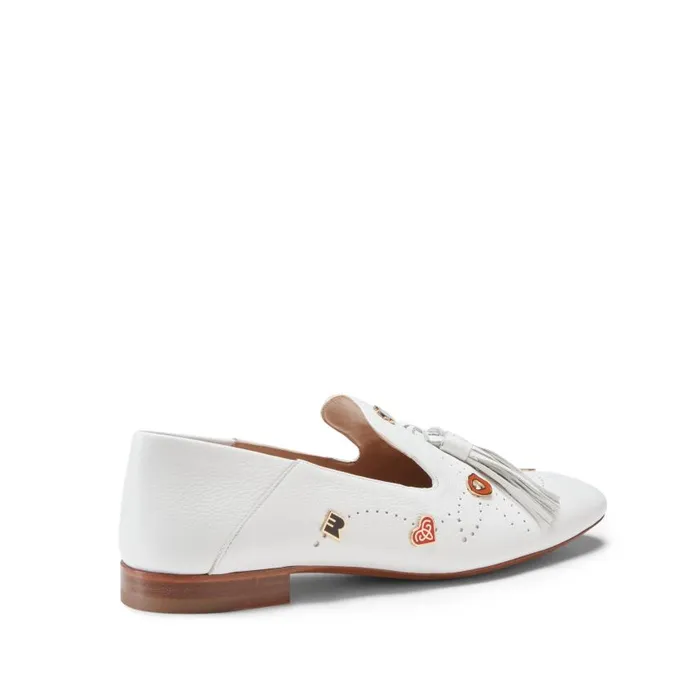 Women Hobo Charms Slipper White Fratelli Rossetti Slip On Women Hobo Charms Slipper White Fratelli Rossetti Slip On