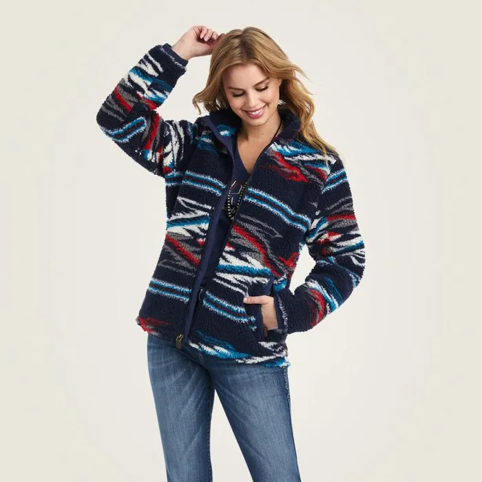 Women Jackets and Vests Ariat Chimayo Fleece Jacket Chimayo Jcd Sherpa