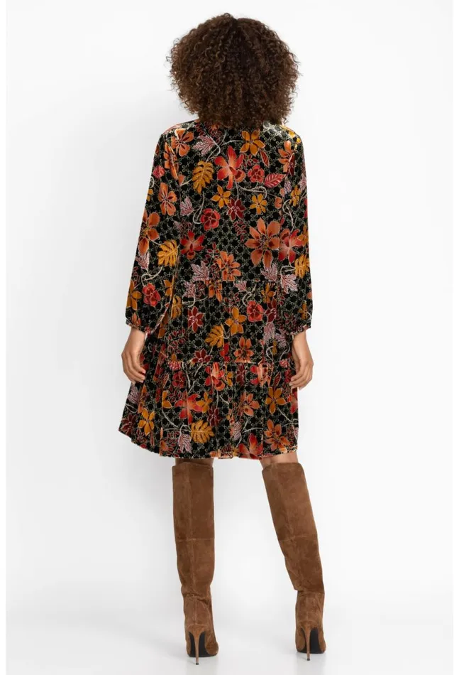 Women Jasmoon Flore Velvet Field Tiered Dress Jasmoon Flore Johnny Was Dresses
