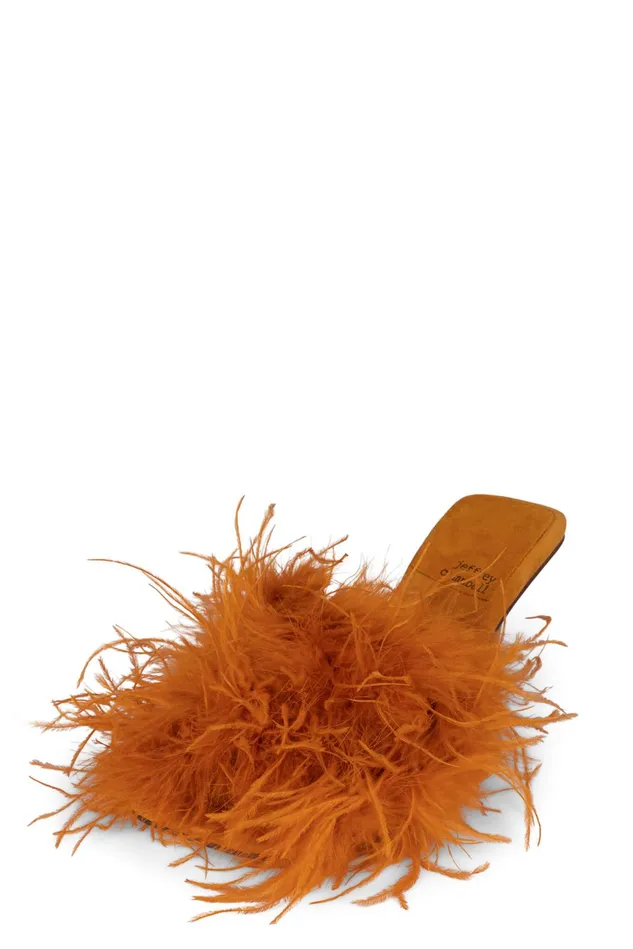 Women Jeffrey Campbell Heel CHAUFFEUR Orange