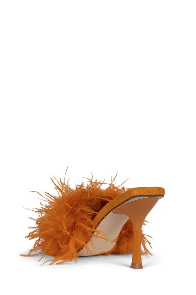 Women Jeffrey Campbell Heel CHAUFFEUR Orange