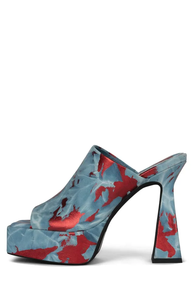 Women Jeffrey Campbell Mule HYPEDUP Pink White