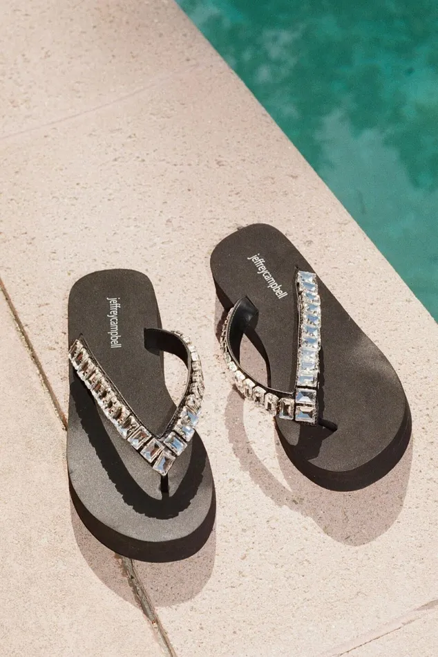 Women Jeffrey Campbell Sandals Under 100 ICONICSS Black Clear