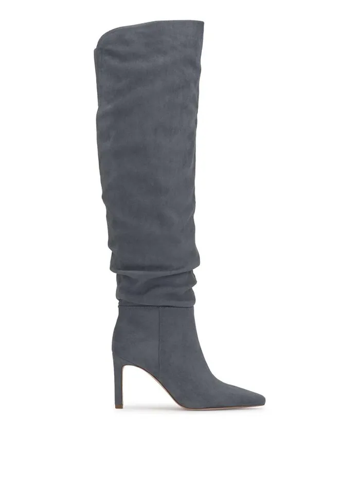 Women Jessica Simpson Boots and Booties Emetta Over The Knee Boot In Stone Blue Women Jessica Simpson Boots and Booties Emetta Over The Knee Boot In Stone Blue