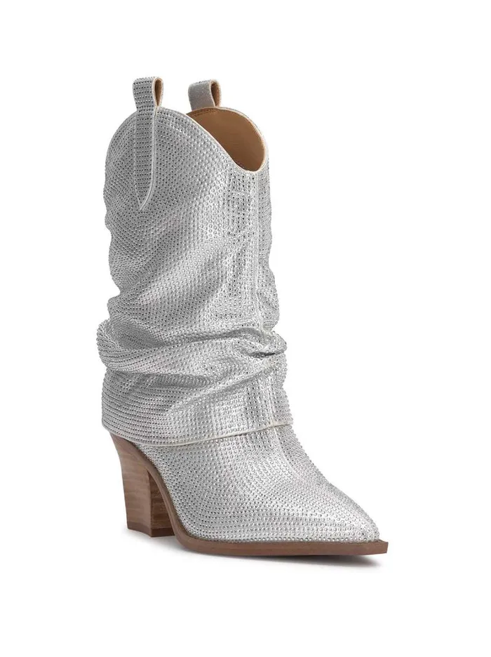 Women Jessica Simpson Boots and Booties Gemorra Bootie In Silver