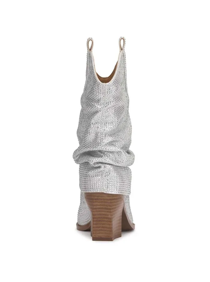 Women Jessica Simpson Boots and Booties Gemorra Bootie In Silver