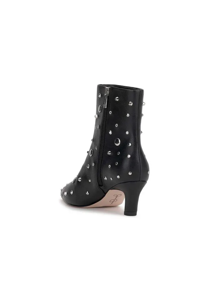 Women Jessica Simpson Boots and Booties Viviana Kitten Heel Bootie In Black