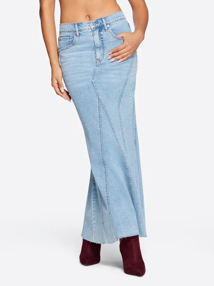 Women Jessica Simpson Bottoms Denim Skirt In Open Book