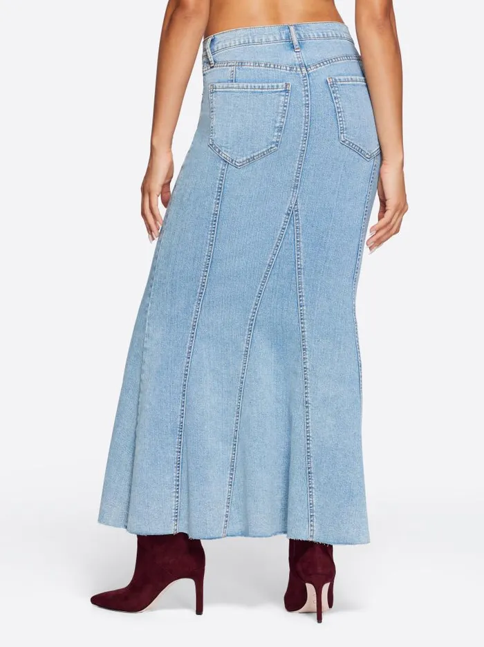 Women Jessica Simpson Bottoms Denim Skirt In Open Book