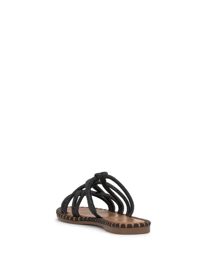 Women Jessica Simpson Flats Briellea Embellished Sandal In Black