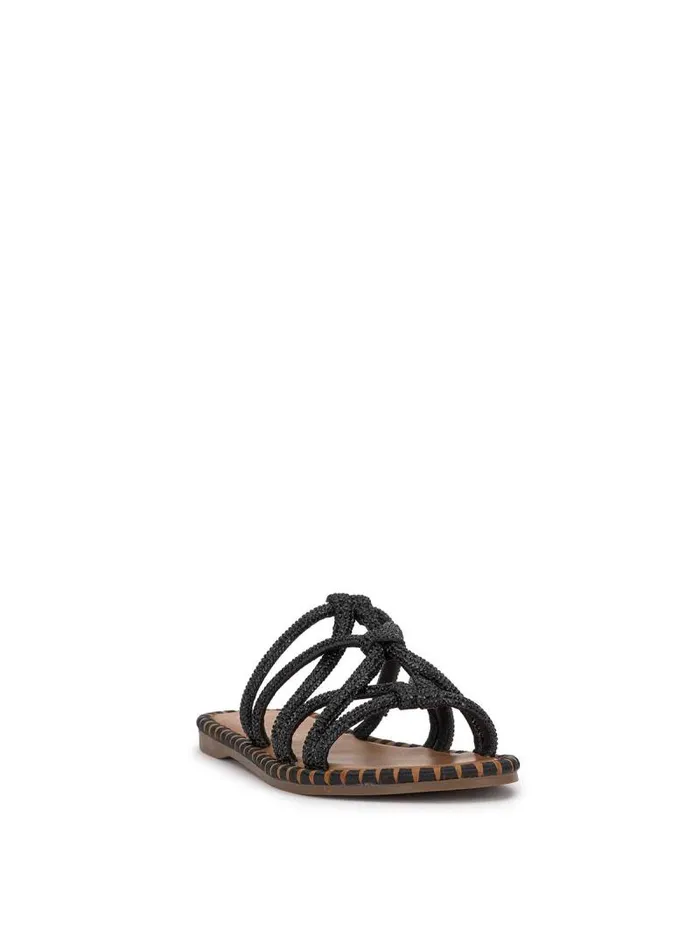 Women Jessica Simpson Flats Briellea Embellished Sandal In Black