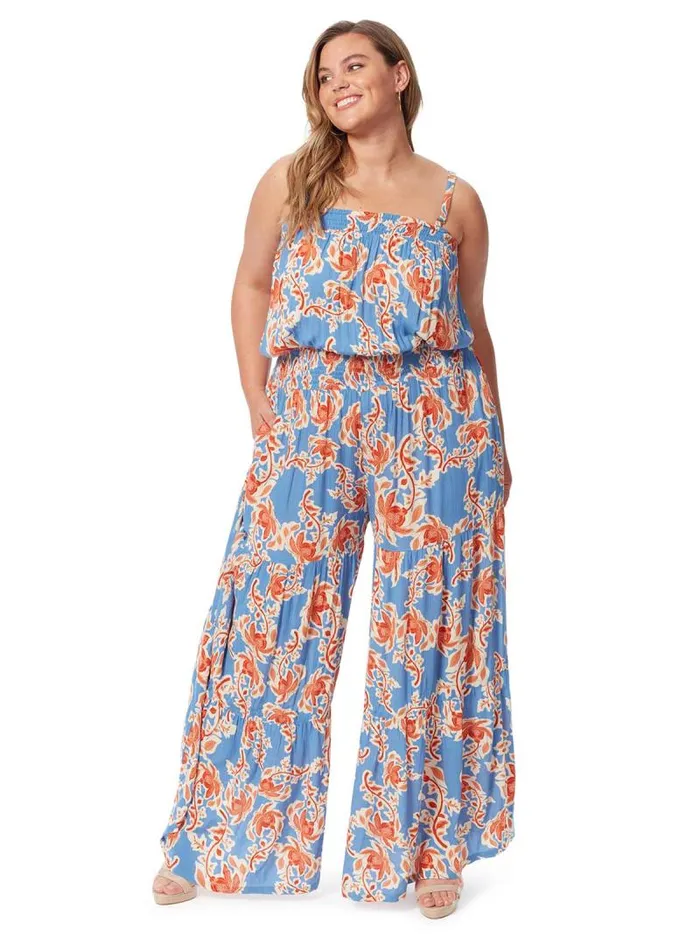 Women Jessica Simpson Jumpsuits and Rompers Devyn Jumpsuit In Defined Botanicals