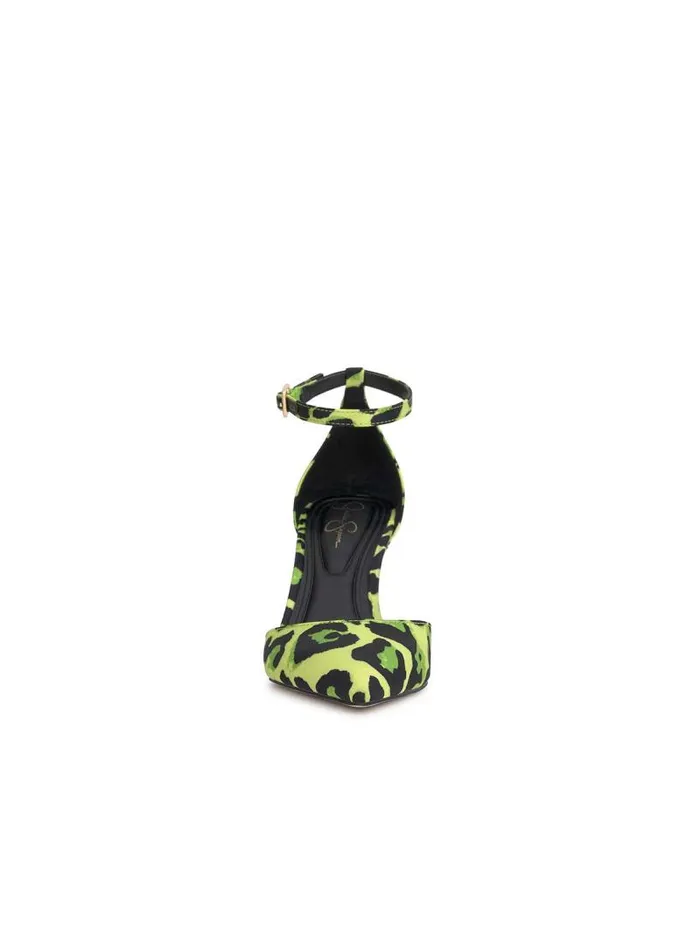 Women Jessica Simpson Pumps Foxena Pointed Toe Pump In Green Leopard