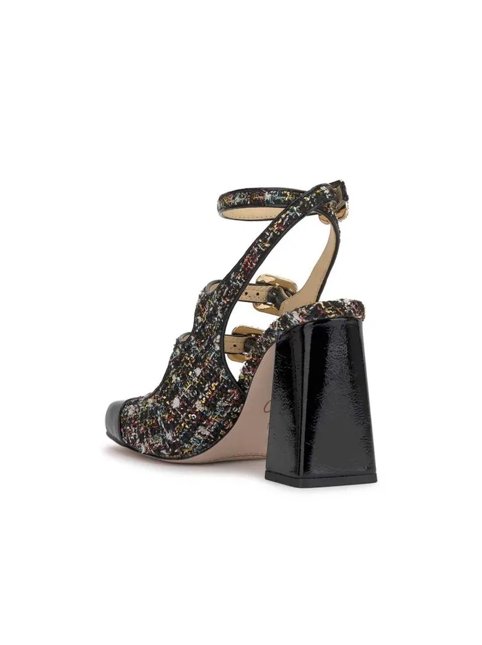 Women Jessica Simpson Pumps Lymen Buckle Pump In Tweed Sparkle