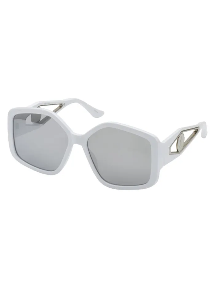 Women Jessica Simpson Sunglasses Oversized Geometric Sunglasses In White