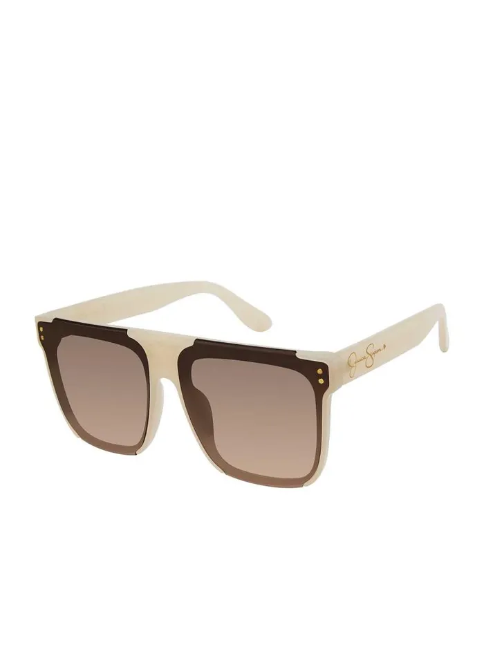 Women Jessica Simpson Sunglasses Oversized Square Sunglasses In Cream