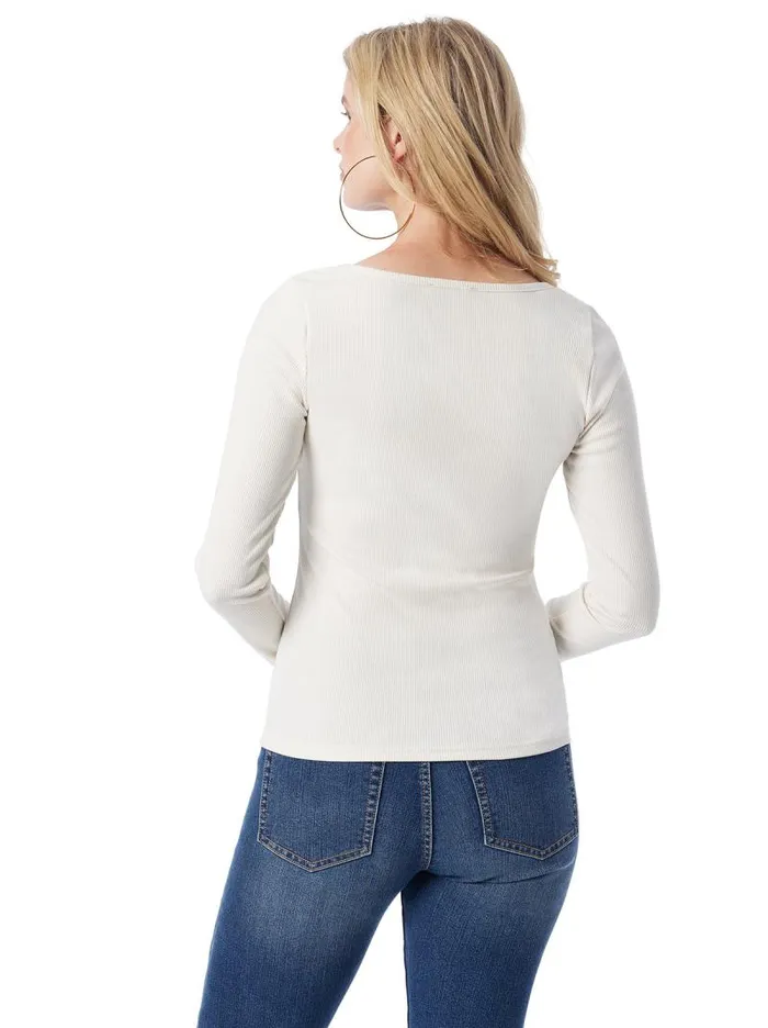 Women Jessica Simpson Tops and Tees Abbey Sweatheart Top In Gardenia